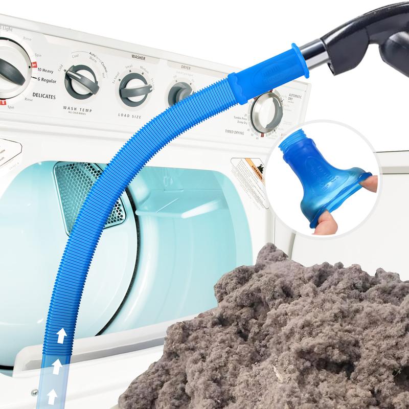 Sealegend Dryer Vent Cleaner kit Dryer Vacuum Hose Attachment with Stretch Universal Connector, Dryer Vent Cleaning Tool Vacuum Hose Lint Remover, Blue summer sale deals for you day