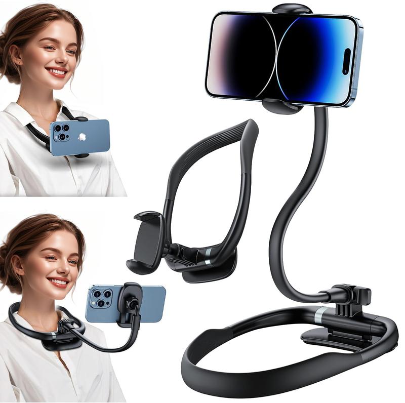 Wintory POV Neck Phone Mount - 16" Flexible Gooseneck with Magnetic Lock, Adjustable Holder, Hands-Free Accessory for Bed, Live Streaming, Fits 4-7" Phones, Holiday Gift for Vlogging, Adjustable Phone Holder tiktokshopspringglowup,summe outdoorfun