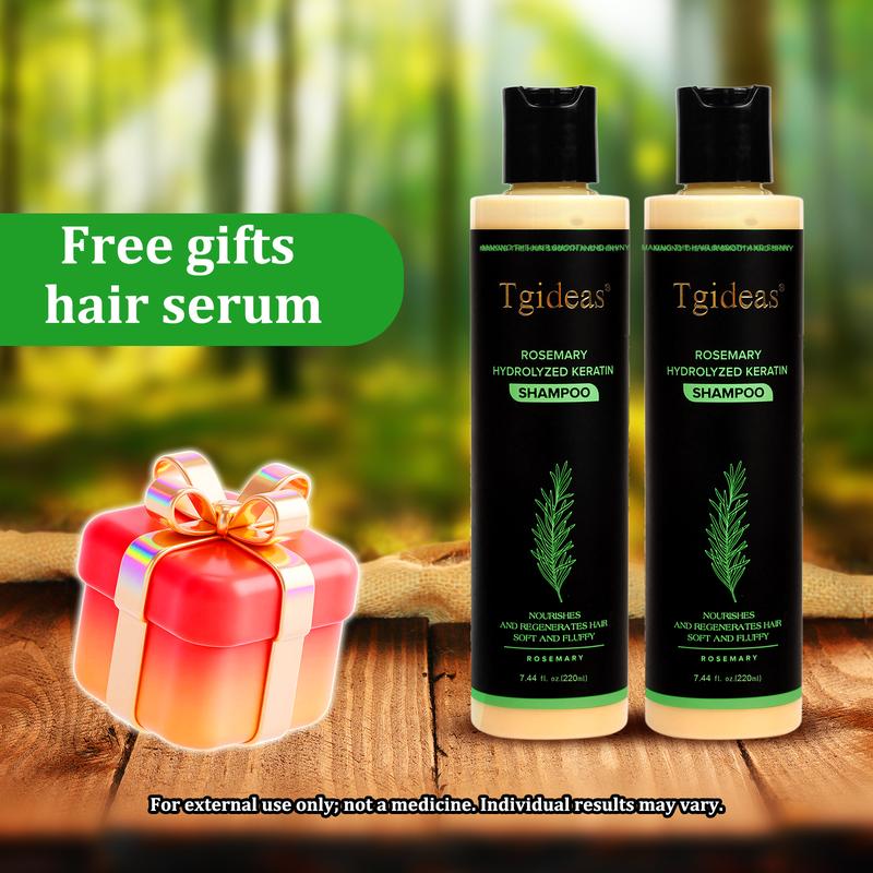Tgideas Rosemary Shampoo - BoostHair Growth, Control Oil & Dandruff,Soothe Scalp lritation & RestoreShine! Outdoorfun Hydrolyzed Keratin #Summervibes Organic Haircare Nourishes Hair
