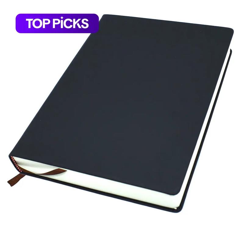 660 Pages Blank Paper Notebook, 1/2 Counts Solid Color Portable Art Sketch Book, Extra Thick Soft Leather Notebook for School Painting Home, Office Supplies #GLOBAL PICKS