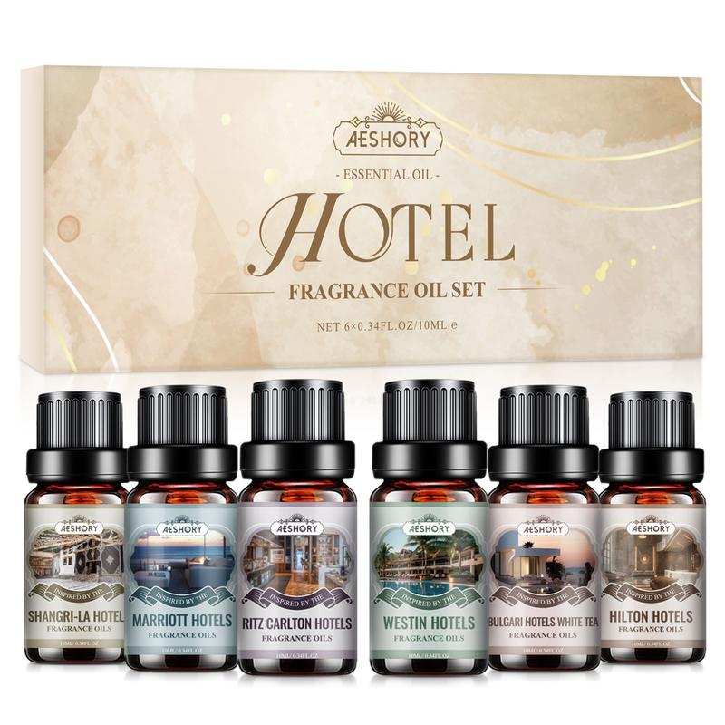 Aeshory Hotel Collection Diffuser Oil Set 6 Essential Oil Blends for Diffuser #SummerVibes