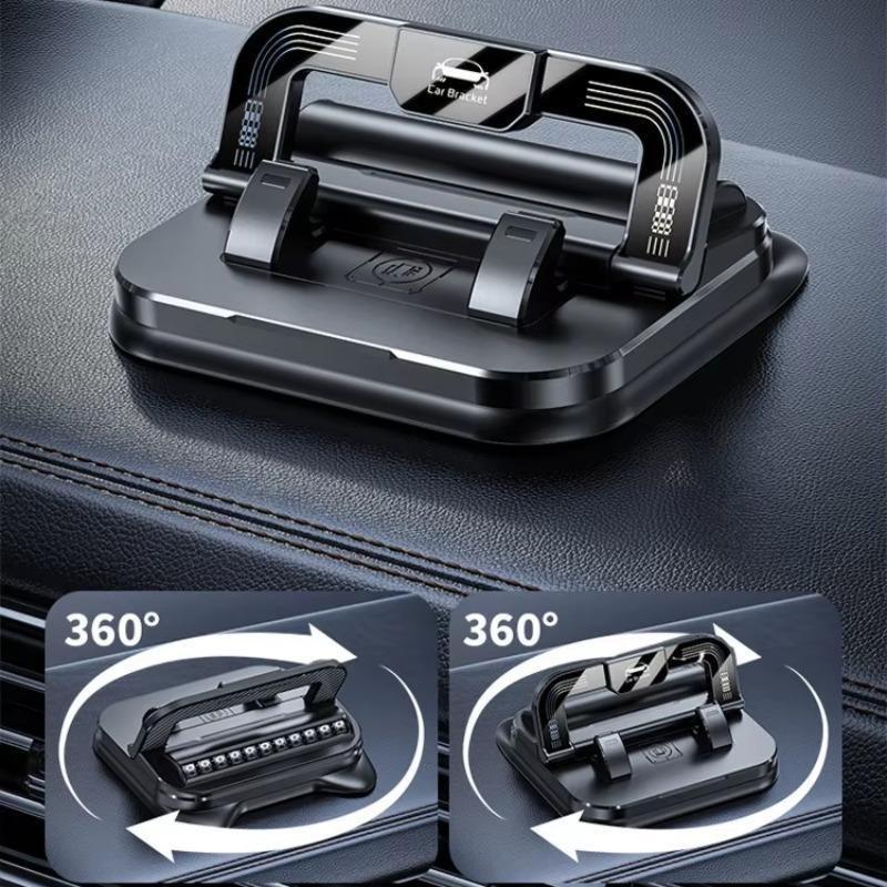 Car Phone Mount with Strong Suction Cup – 360 °   Rotation, Adjustable Viewing Angles, Anti-Slip Holder for All Phones.