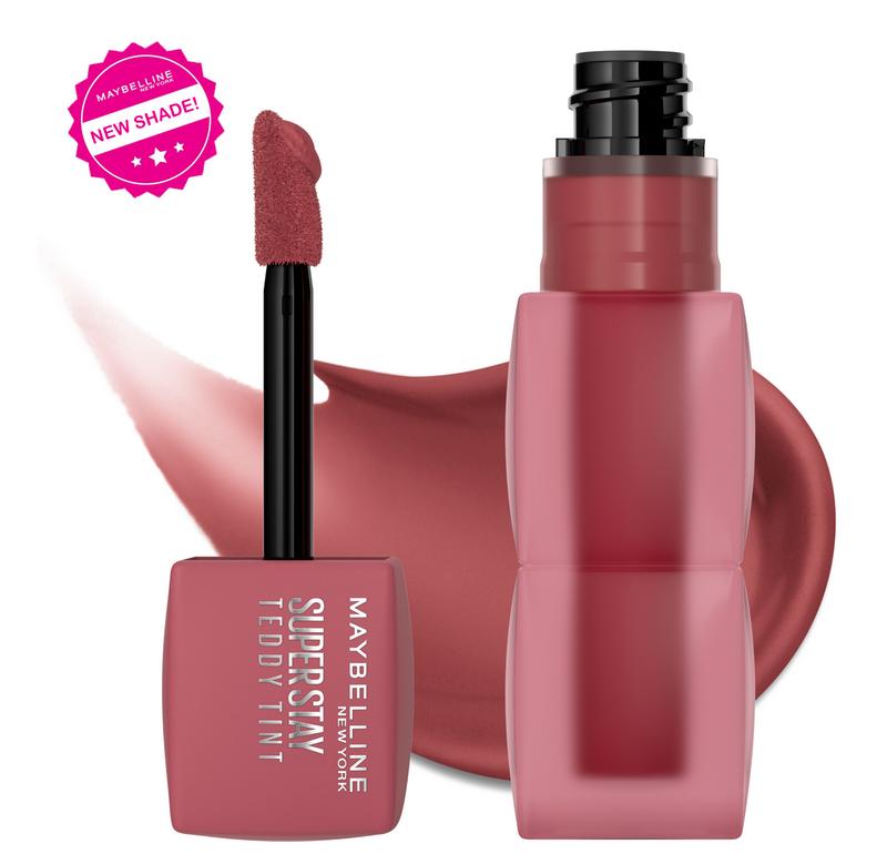 Super Stay Teddy Tint, 12HR Wear, Lightweight, Long Lasting and Smudge Proof Soft Matte Lipstick, Maybelline New York