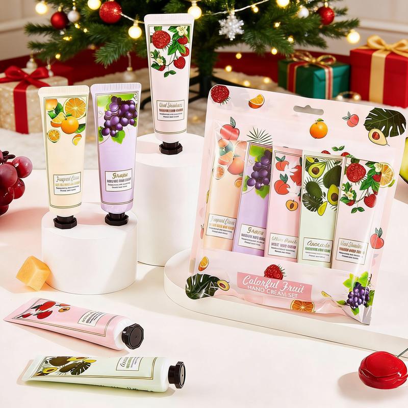 Korean-style Fruity Scent Hand Cream- Moisturizing Hand Cream for Women & Men  - Random Scent - Daily Hydration & Nourishment - Compact & Convenient - Soothes Cracked Hands