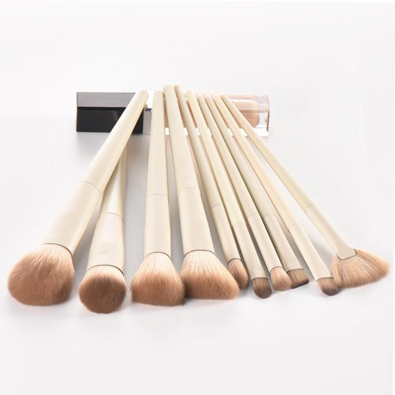 Makeup Brush Set, 10pcs/set Versatile Makeup Brushes for Foundation, Loose Powder, Concealer, Eye Shadow, Blush, Lip Balm, Eyeliner, Christmas Gift