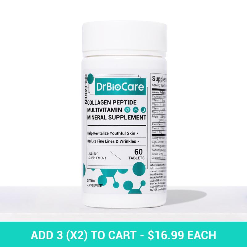 DrBioCare Collagen, Vitamin & Mineral, Contains Vitamin d3, Vitamin C, Probiotics,Vitamin E, Vitamin b & Multivitamin Healthcare Supplement Edible Fitness