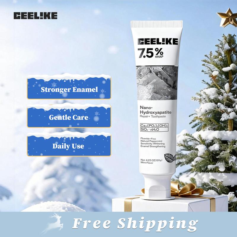 Ceelike Fluoride-Free Hydroxyapatite Toothpaste | Enamel Repair & Fresh Breath | Gentle Mint Flavor | 4.23 oz Oral Care