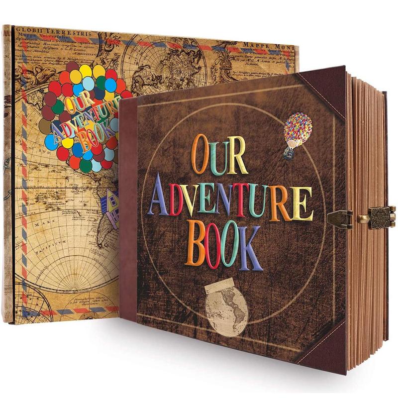 Our Adventure Book Travel Diary-Themed Photo Book, Scrapbooks, 1/2 Sets Retro Style Travel Souvenirs, Gift for Wedding and Mother's Day #GLOBAL PICKS
