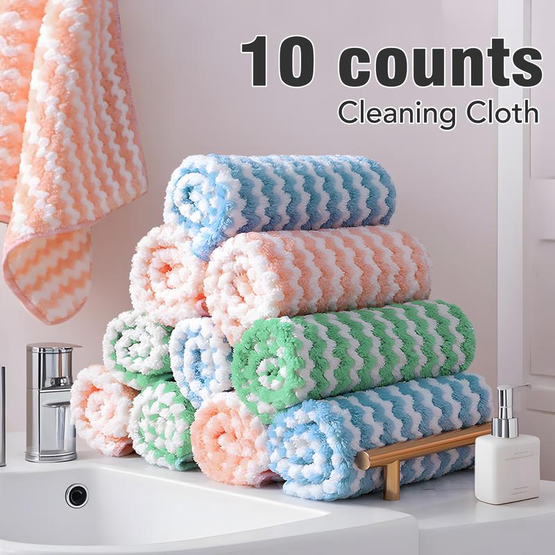 10 Counts Microfiber Cleaning Cloth per pack Single color per pack, colors sent randomly Each package contains only one color, no mixed colors