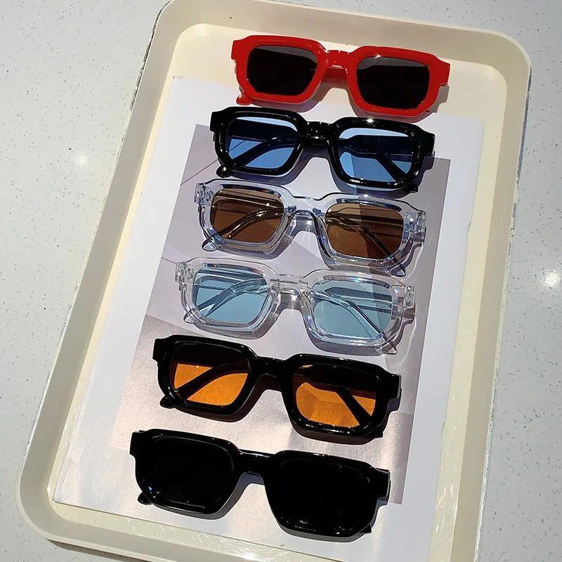 6 - Pack Vintage Rectangle Frame Sunglasses for Men & Women – Retro Fashion Sun Glasses with UV400 Protection, Luxury Design Eyewear