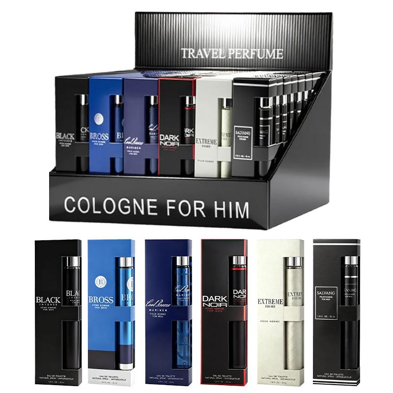 6-Piece Set Men's Eau De Toilette Fragrance，Cologne For Men，Travel Size Perfume，6 Different Scents，Perfect For Dating, Daily Life, Parties, Gift Giving，1.18 fl oz/35 ml Each Bottle