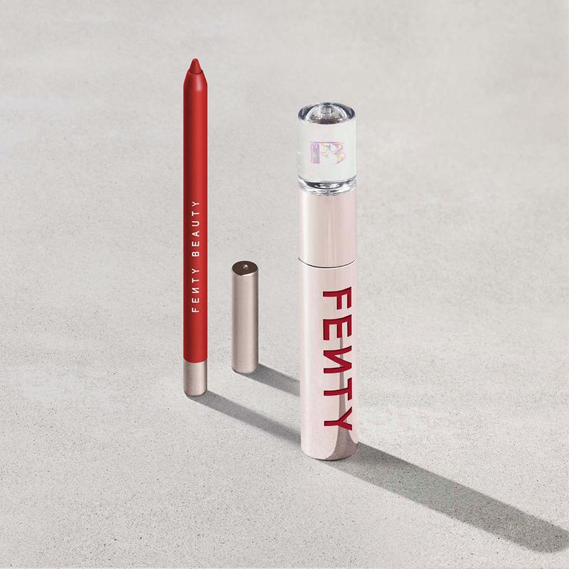 Fenty Beauty Icon Lips Duo: Trace’d Out Pencil Lip Liner + Fenty Icon Velvet Liquid Lipstick