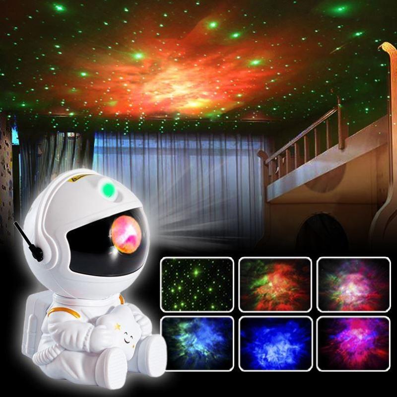 Astronaut Star Design Night Light, USB Powered Desktop Starry Sky Light, Decorative Light For Home Bedroom, Living Room & Kids Room, Aurora Projector Lamp, Creative LED Lighting, LED Lights Bedroom, LED Star Light