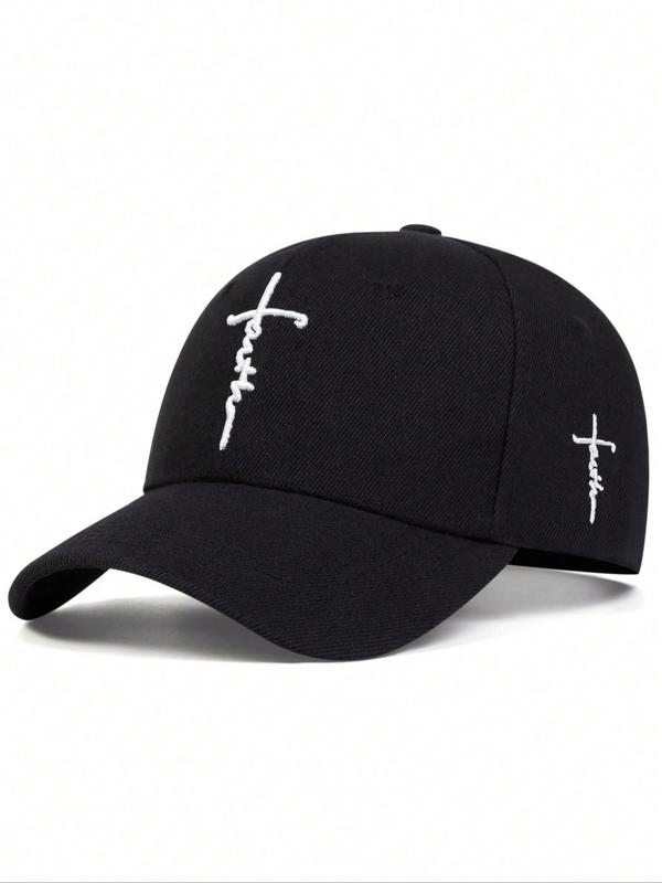 Easter Street Trend Letter Embroidered Baseball Cap, Casual Summer Outdoor Hat for Travel and Seaside Party, Daily Use Sports Adjustable Cap for Men and Women