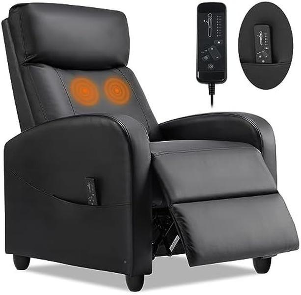 Sweet Furniture  Massage Recliner Chair for Living Room, Massage Recliner Chair Theater Chairs Adjustable Modern Reclining Chair with Padded Seat Backrest