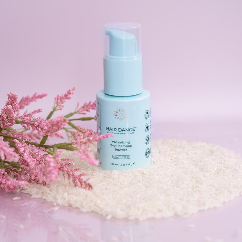 Non-Aerosol Dry Shampoo Powder - Natural & Organic, US Made, Benzene-Free, All Hair Types - Lavender Scent - Natural Haircare