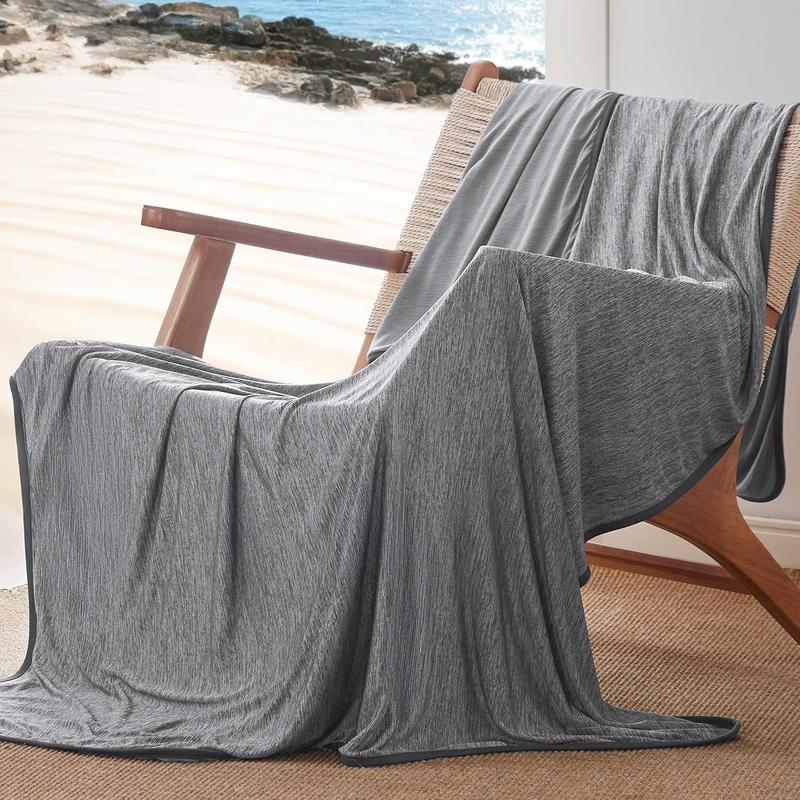 Cooling Blanket, Soft Lightweight Breathable Blanket, Reversible Blanket, Double-sided Design Blanket, Lightweight Throw Blanket for Bed, Sofa, Couch, Travel, Camping, Office, Portable Throw Blanket, Summer Cool Blanket, Comfy Blankets
