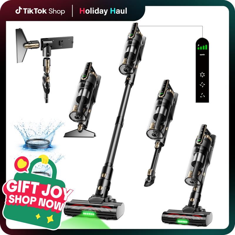 【2026 New Arrivals】Trucozie T550 Cordless Vacuum Cleaners for Home, 8-in-1/50Min/150W Powerful Suction, Self-Standing Cordless Stick Vacuum Cleaner, Lightweight Anti-Tangle Rechargeable Vacuum for Floor/Carpet/Pet Hair/Car