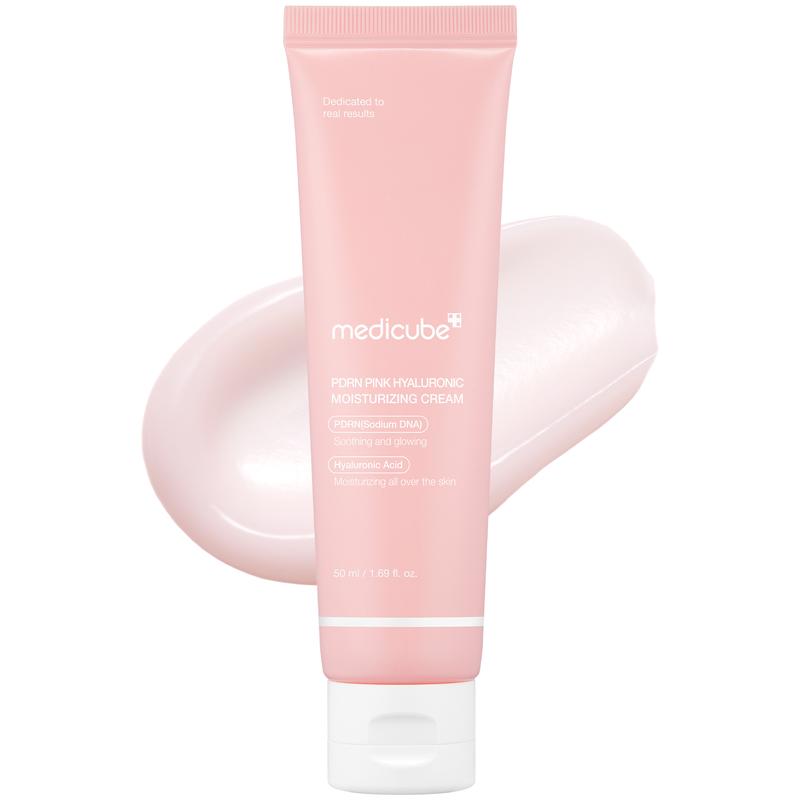 [medicube] PDRN Pink Hyaluronic Moisturizing CreamㅣPink Soothing CreamㅣSalmon DNA, Salmon PDRN, Hydrating, Moisturizing, Firming, Uneven Skin Tone, Pore Care, Korean Skincare, Vegan Option