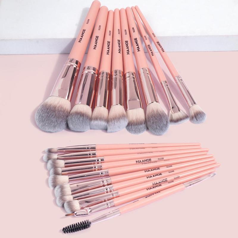 MAANGE Professional Makeup Brush Set, 18pcs/36pcs Soft Bristled Makeup Brushes for Foundation, Powder, Concealer, Eye Shadow, Blush, Lip Balm, Portable Makeup Tools for Home and Travel, Cosmetic Brush, Makeup Products, Valentine's Day Gift