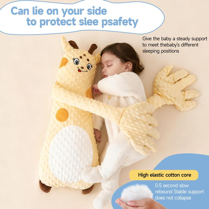 Giraffe Baby Soothing Pillow, Ultra-Soft Cotton Snuggle Sleep Cushion for Newborns, 3 Adjustable Modes with Remote, Maternity Support, Perfect Baby Shower & Birthday Gift Box. SummerVibes