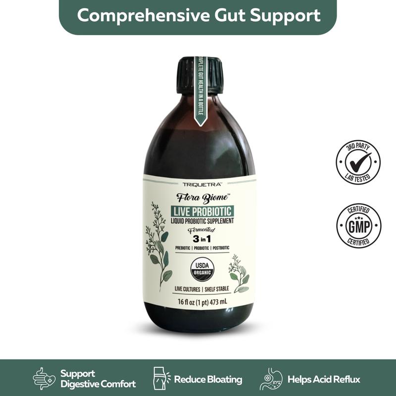 Flora Biome Live Probiotic - Natural Supplement for Health - Edible