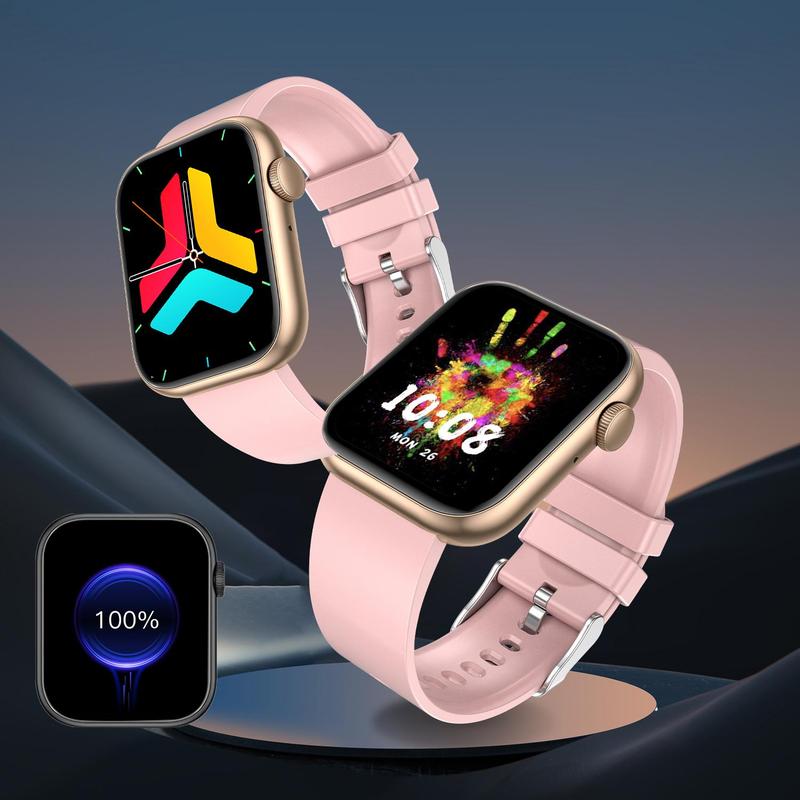 Fitness Tracker Smartwatch with Call Function, Touchscreen Activity Watch for iPhone and Android, Bluetooth Calling Health Wearable