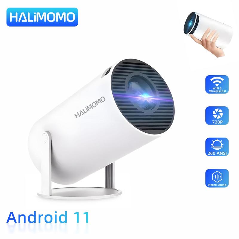 Fall Portable Outdoor Projector, HD Projectors with WIFI & Bluetooth-compatible, Portable Projector for Home & Outdoor Use, Projector for Bedroom, Mini Projectors, Gifts for Boyfriend, Men Gifts