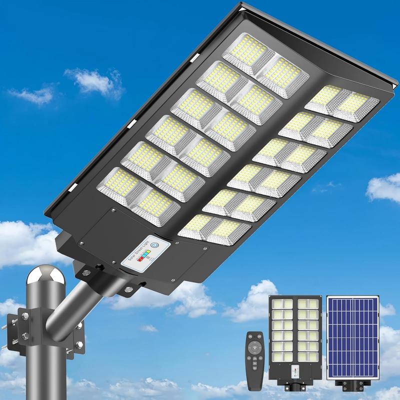 Solar Street Light Outdoor  3 Modes LED Motion Sensor Security Wall Lamp for Garden Yard Porch Decor IP65 Waterproof Remote Control Solar Lights Outdoor Mounted Light