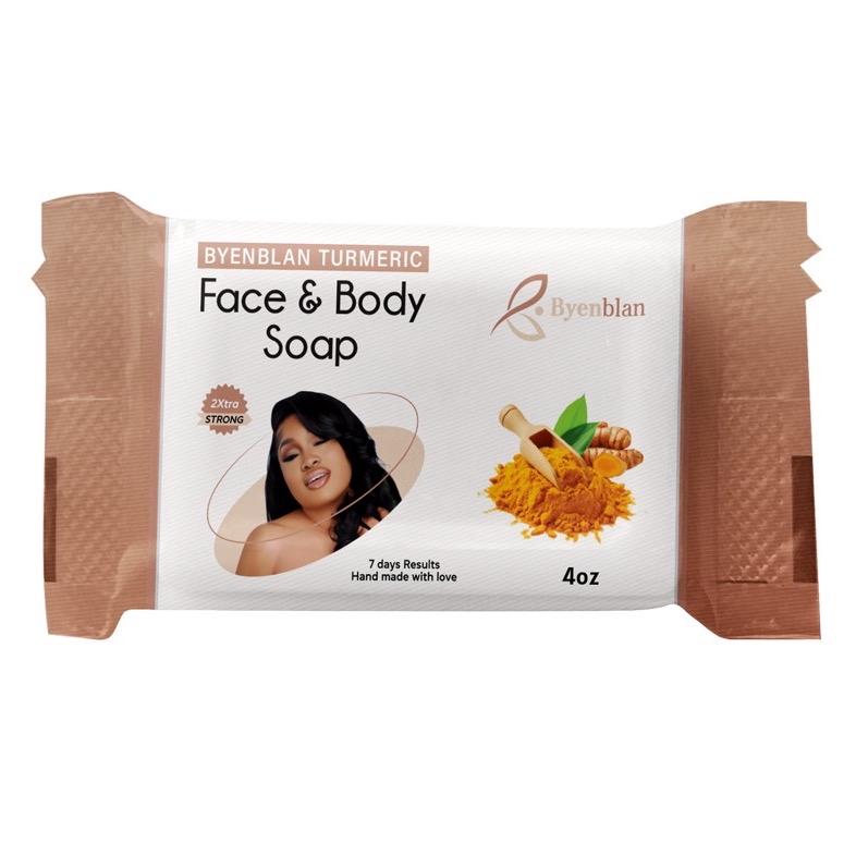 Byenblan-1 piece 7oz Turmeric Brighten Soap & Balance Tools for Health - A Complete Collection for Optimal Health and Wellness Skincare