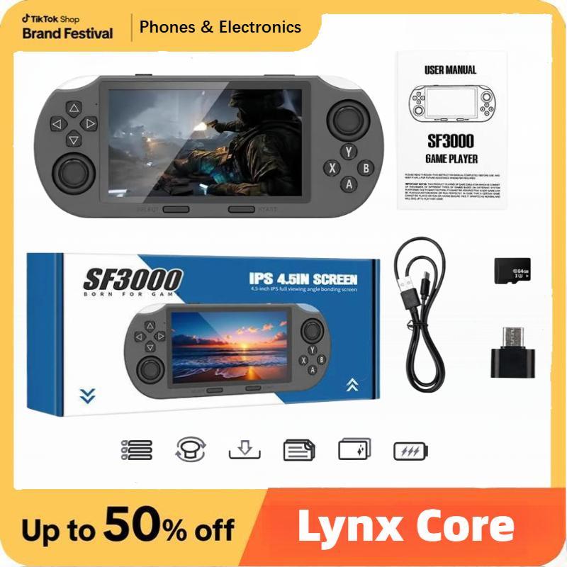 LASTEND SF3000 Portable Retro Game Console, 4.5" IPS Display Handheld Gaming Device with 3000mAh Battery & 16GB TF Card, Compact Cool Gadgets Gifts for Men Boys Gamers