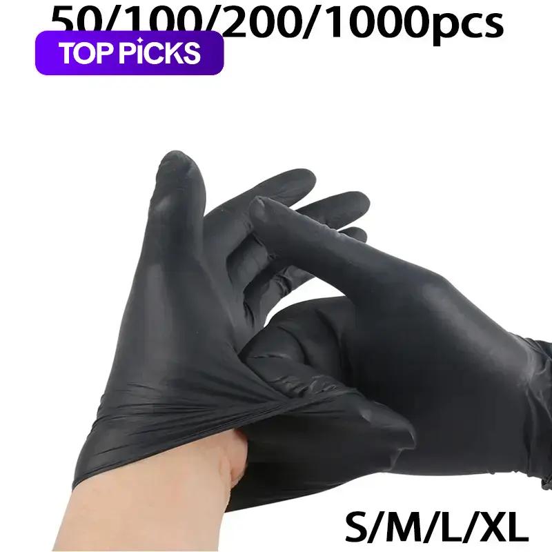Durable Nitrile Gloves for Cleaning, Kitchen Gloves for Washing Dishes & Beauty Use, Food Processing, Tattooing, Dyeing Hair, Home Essentials, Household Cleaning Gloves, Various Counts Available