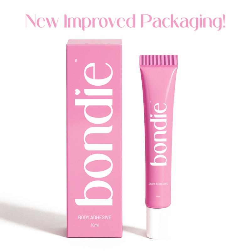 Bondie Body Adhesive - Sweat & Water Resistant, Stain-Free, Easy to Remove with Soap and Water, Perfect for Confidence and Security in Outfits