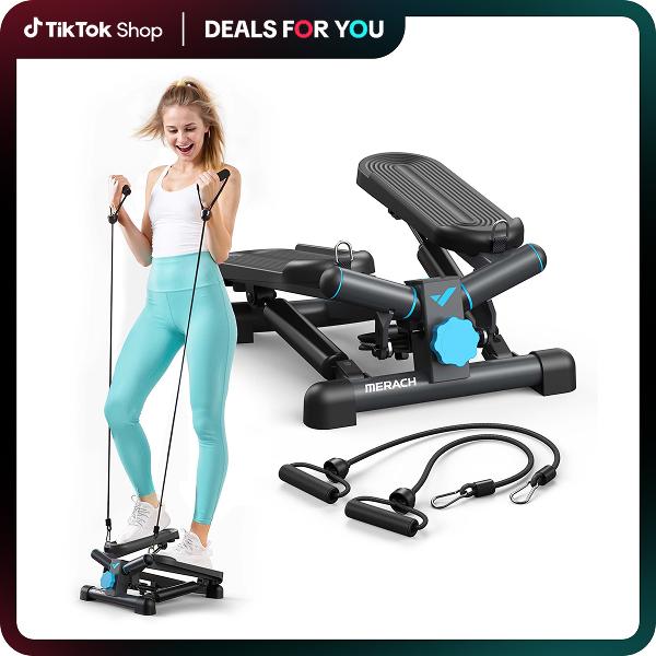 Merach Steppers for Exercise, Mini Stepper with 330LBS Loading Capacity, Compact Size Workout Equipment for Home Gym Summervibes