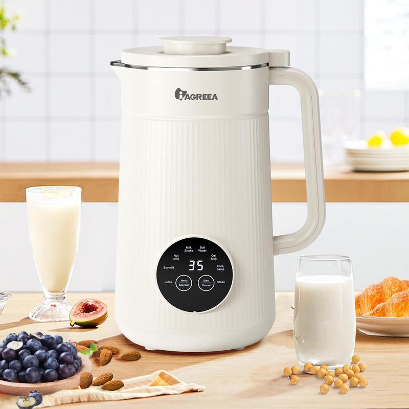 Electric Bean & Nut Milk Machine, 34oz/1000ml Electric, Household Kitchen Appliances, Nut Milk Maker, Household Juicer Blender