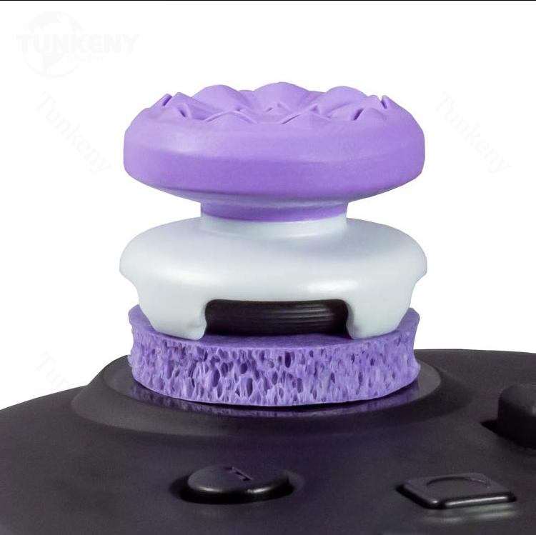 Professional Thumbsticks Purple for SWITCH and PlayStation 4/5 (SWITCH/PS4/PS5/Xbox) | Thumbsticks | 1 High-Rise, 1 Mid-Rise |multicolor