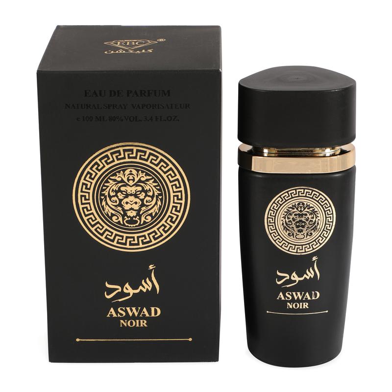 Aswad Noir Black Spray Perfume Eau de Parfum for Men 100ml/3.4fl.oz. - Men's Fragrance