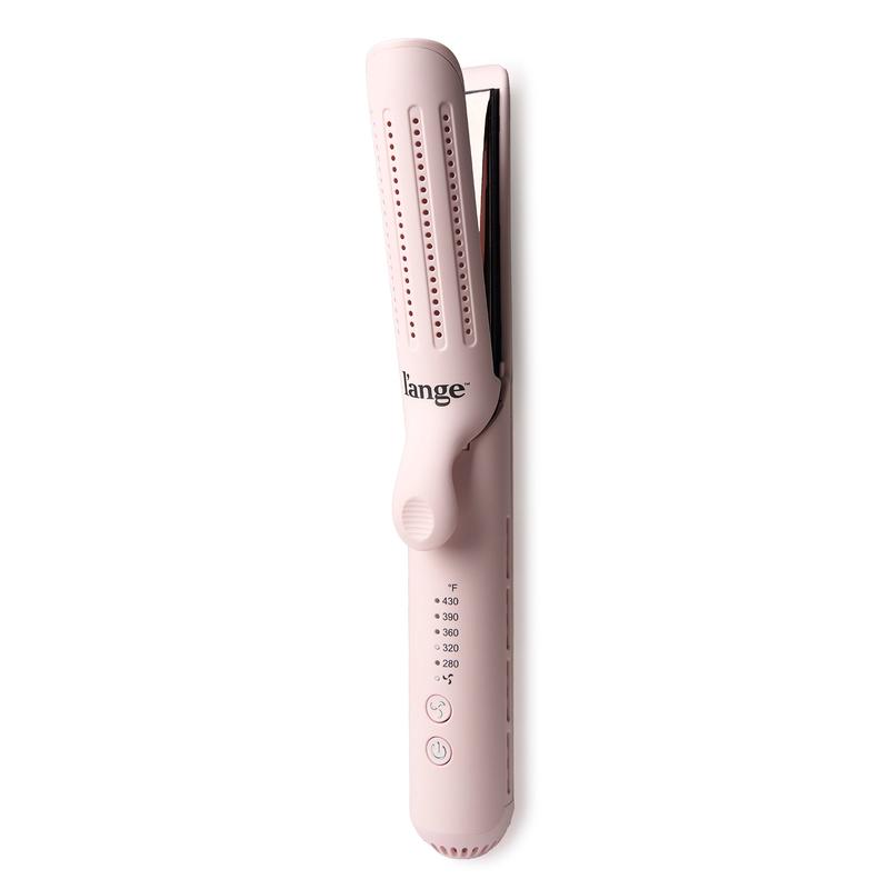 L'ANGE HAIR - Le Duo Standard 360° Airflow Styler Plug-in 2-in-1 3.5 in Titanium Flat Iron Adjustable Straightener & Curling Wand, Professional Hair Tools with Cooling Air Vents, Dual Voltage & Adjustable Temp, Adjustable Hair Straightener, How To Curl Ha