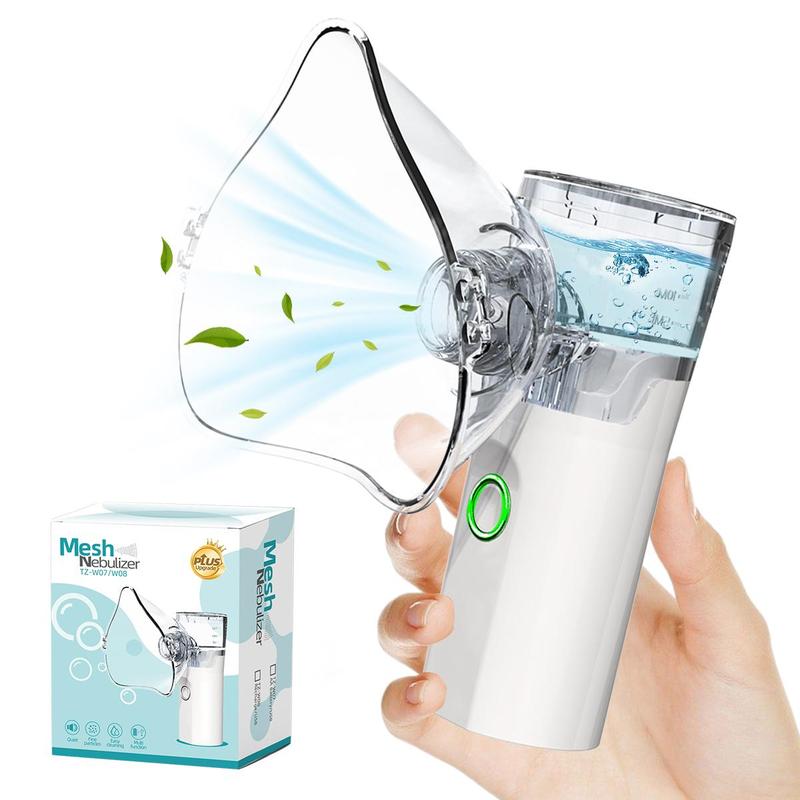 Portable Handheld Nebulizer, Rechargeable Mesh Nebulizer Machine with Accessories for Adults and Kids, Handheld Electric Atomizer for Breathing Issues