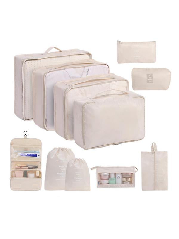 Portable Travel Storage Bag Set, Travel Clothes Organizer, Travel Cosmetic Storage Bag Set for Clothing & Shoes & Underwear, Perfect for Luggage and Suitcase Packing, Waterproof Pouch, Travel Organizer Bags