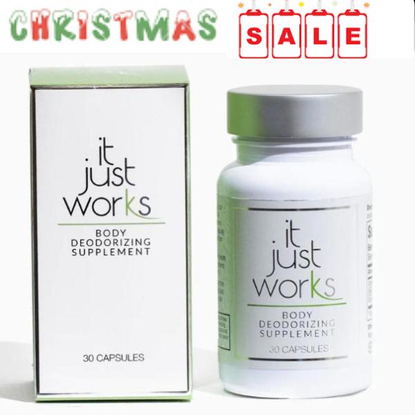 It Just Works Chlorophyll Capsules | Body Odor Control Internal Deodorant | Full Body Freshness Detox | Probiotics Support