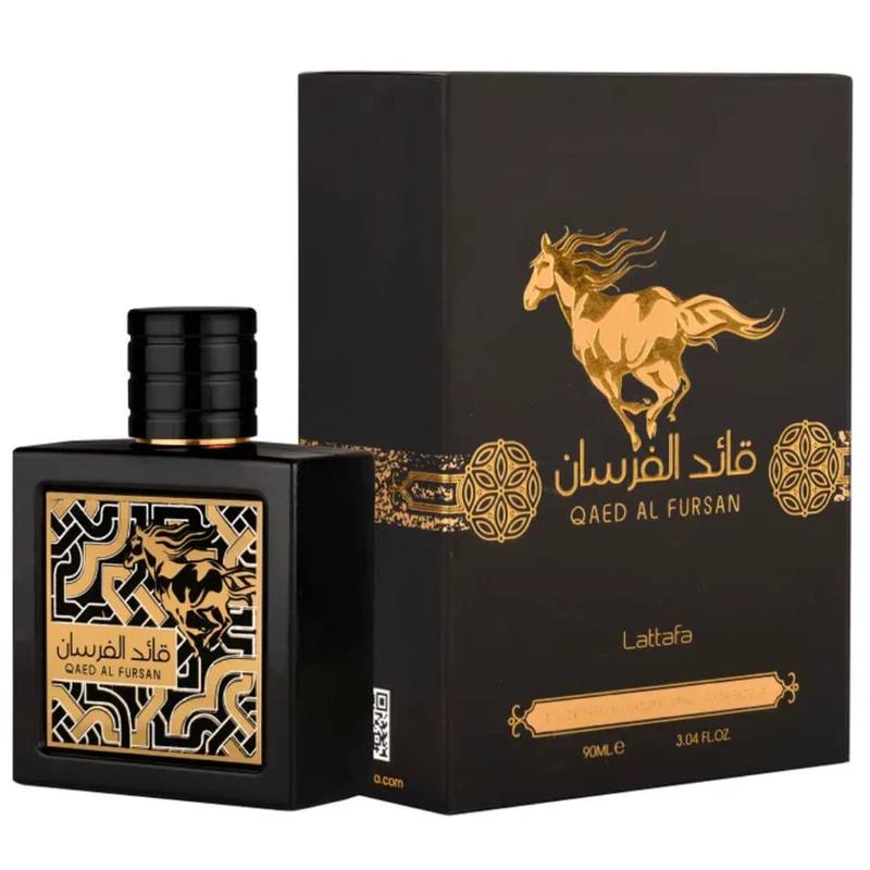 Lattafa Qaed Al Fursan Eau De Parfum 3.04FL.OZ Unisex Floral Fragrance with Fruity & Woody Notes Perfect Gift for Men & Women