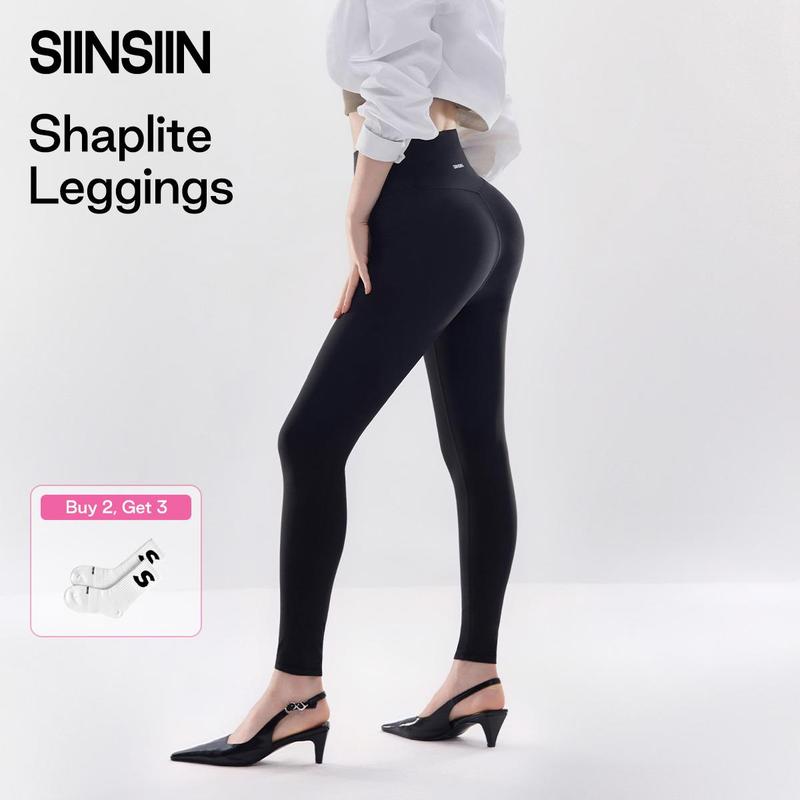 SIINSIIN Shaplite High Waist Butt Lift Tummy Control Leggings w/ Pockets - 7/8 & Full Length