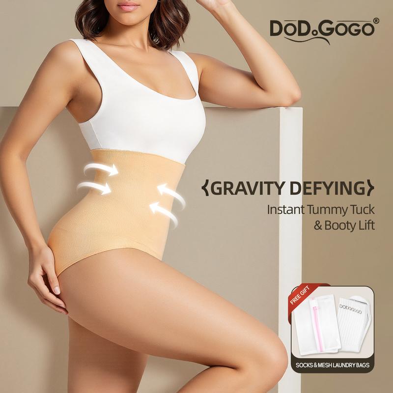 DODOGOGO Tummy Control Shapewear - High Waisted Seamless Body Shaper Panties for Summer Cooling Womenswear