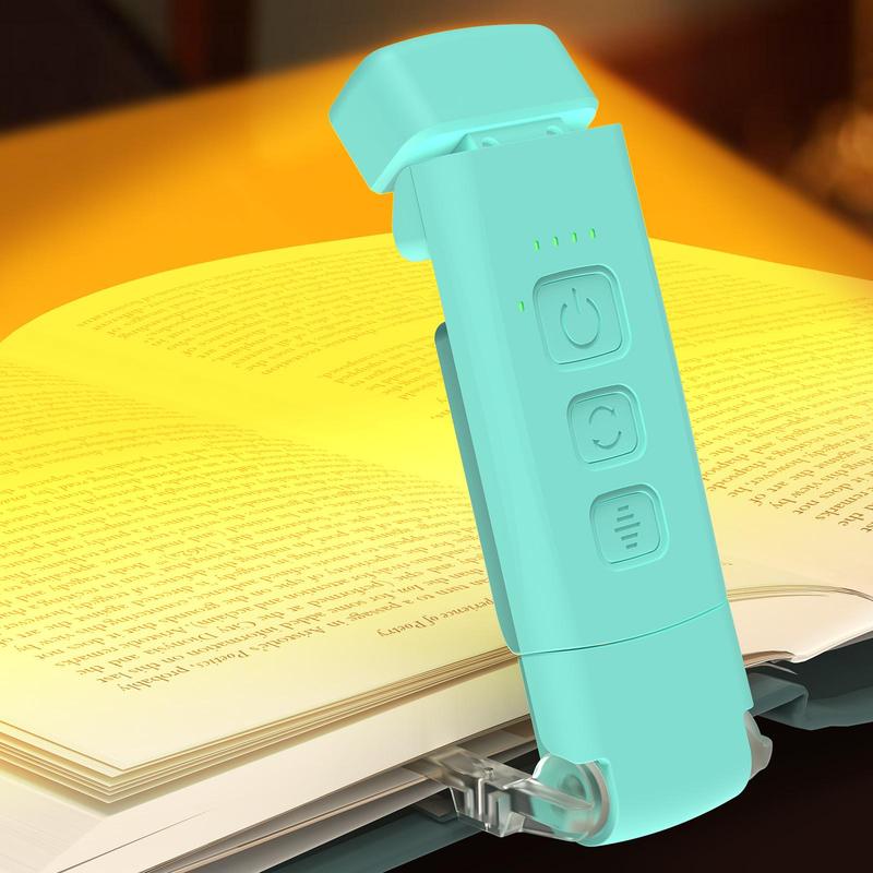 Summer USB Rechargeable Book Light, Clip-on LED Reading Light, Reading Lamp, LED Lights, Flexible Adjustable Angle Night Light, Multifunctional Ambient Lights, USB Powered Lamp