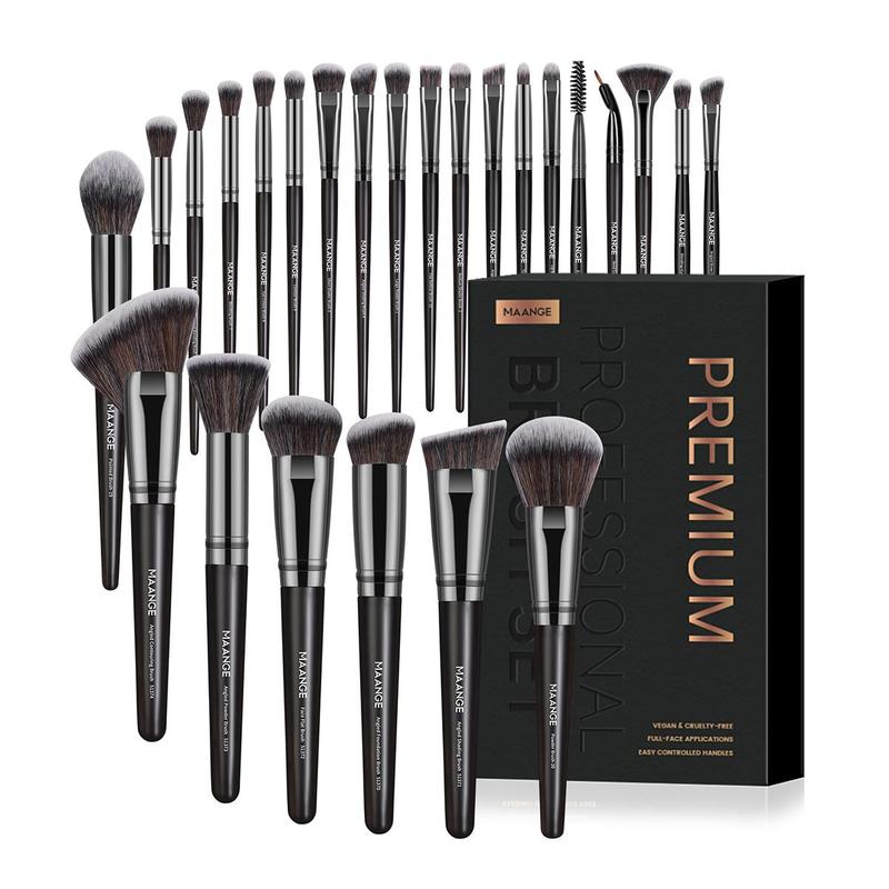 MAANGE Makeup Brushes Set, 25pcs/set Makeup Brush Kit with Soft Bristle & Comfortable Grip, Professional Cosmetic Brushes for Foundation & Powder, Cosmetic Tool, Face Makeup Brushes