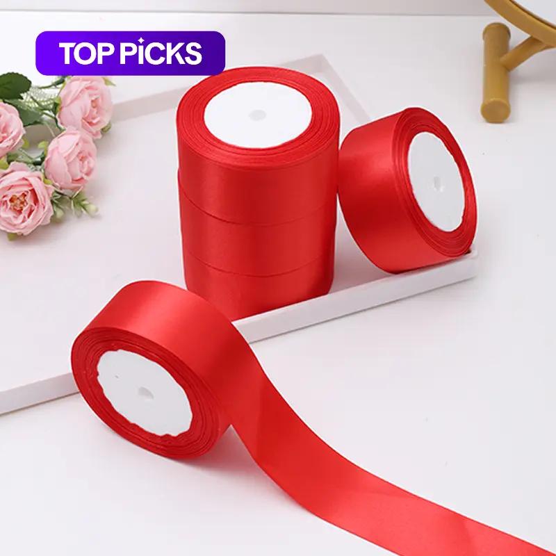 Solid Color Decorative Ribbon (5 Rolls), DIY Decorative Ribbon for Wedding, Party, Cake & Gift Box Packaging, Gift Decoration, Gift Wrapping Supplies #GLOBAL PICKS