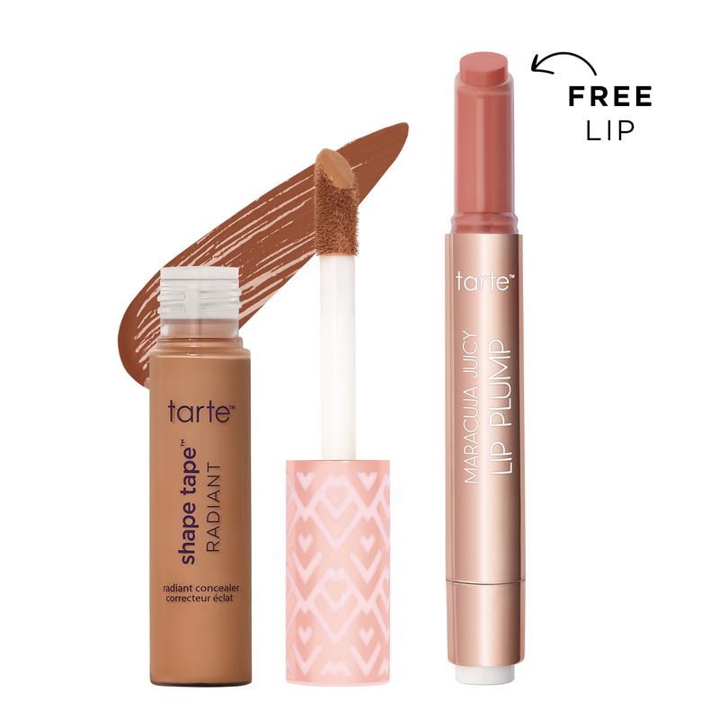 tarte award winners shape tape™ radiant concealer & maracuja juicy lip gloss set