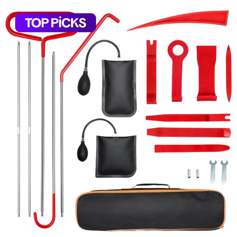 Portable Car Repair Tool Kit for Car Door & Tire, 1 Set Emergency Car Fastener Remover Air Wedge Pump with Storage Bag, Car Tire Repair Tools for Car & Truck