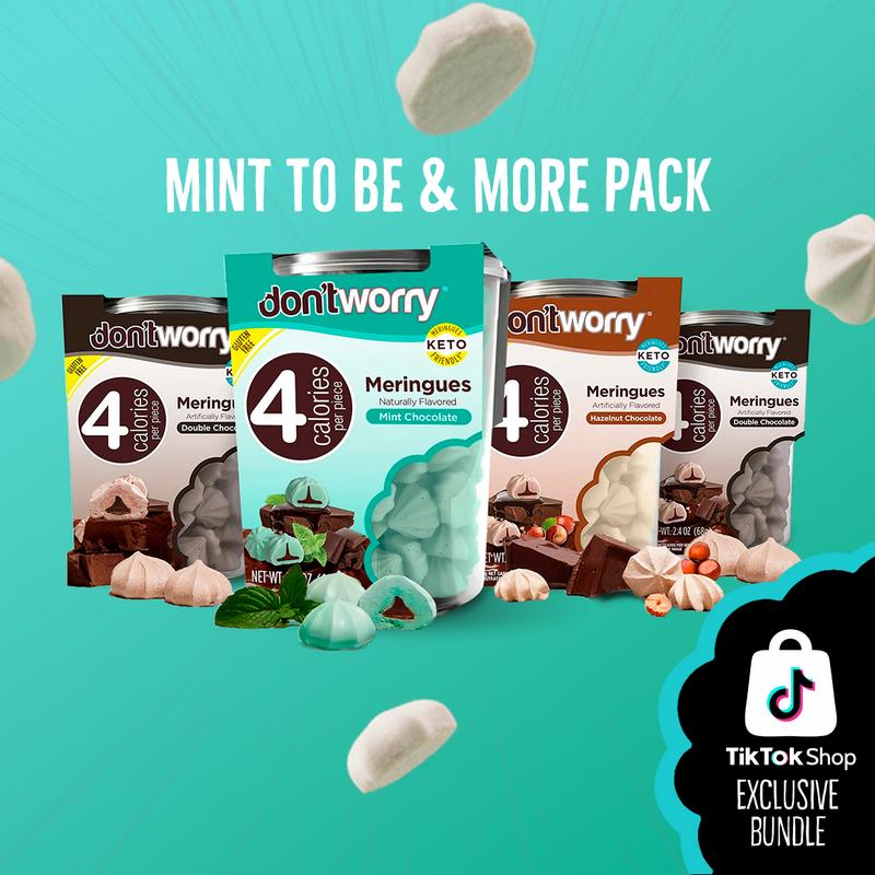 Don't Worry Meringue Cookies | Shark Tank: Minty Chocolate Cookies | Gluten Free Cloudy Snack — Buy 3 Get 1 Free